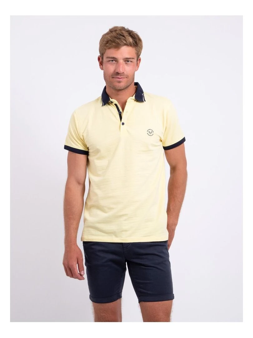 Polo manches courtes pur coton PUMADY Jaune