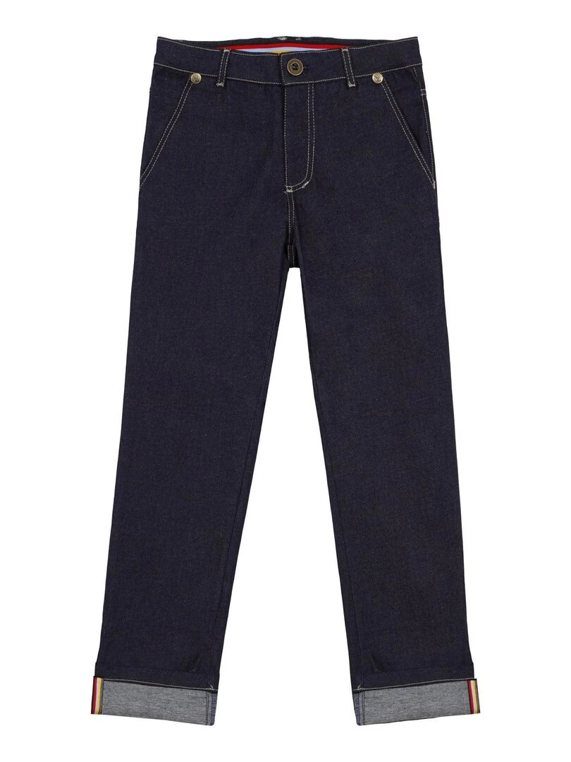 Jeans Garçon  Coupe Chino   Bleu Foncé  SAINCLAIR   'LA FAUTE A VOLTAIRE'   Bleu foncé