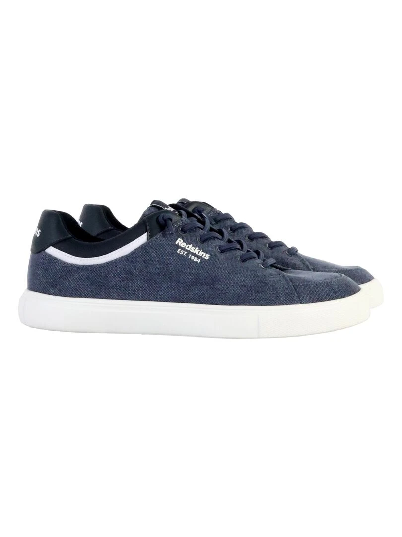 Basket Cuir Redskins Andalou   Bleu
