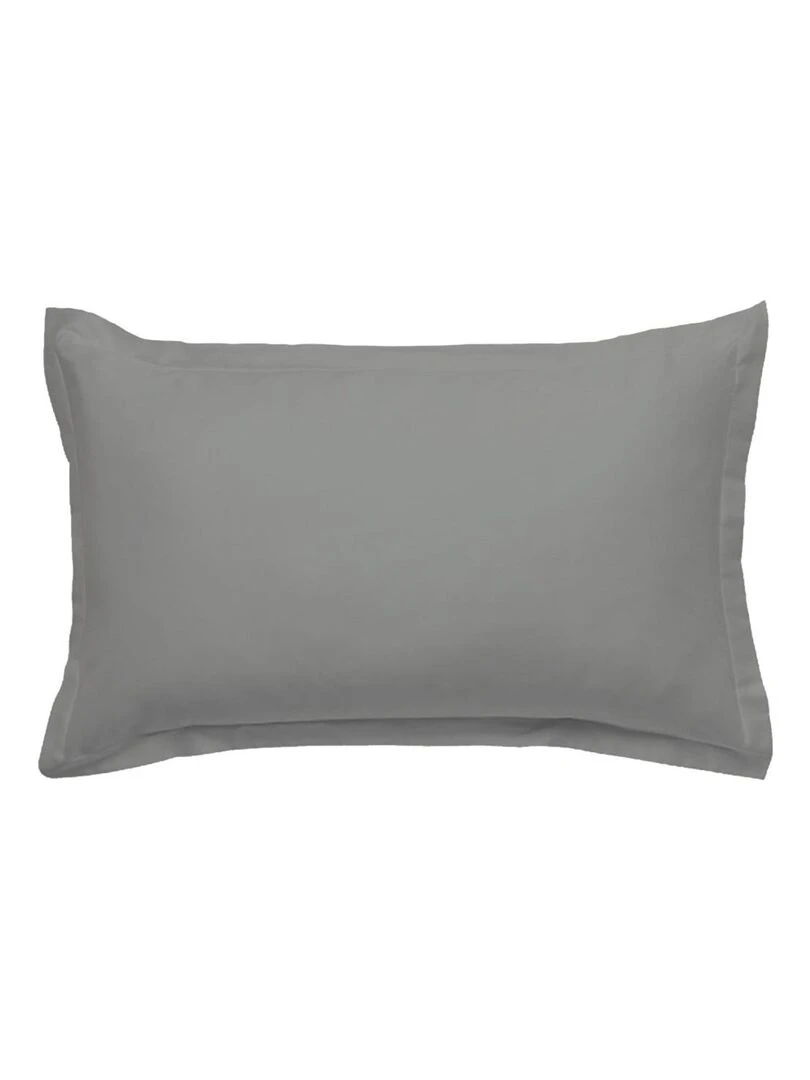 Future Home Lot de 2 taies d'oreiller en coton gris 50x70cm Gris