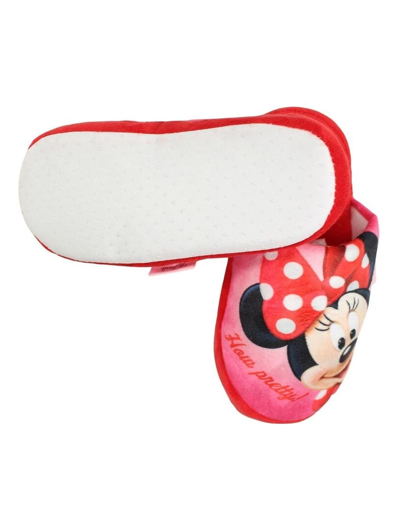 Disney   Pantoufle fille imprimé Minnie   Rouge