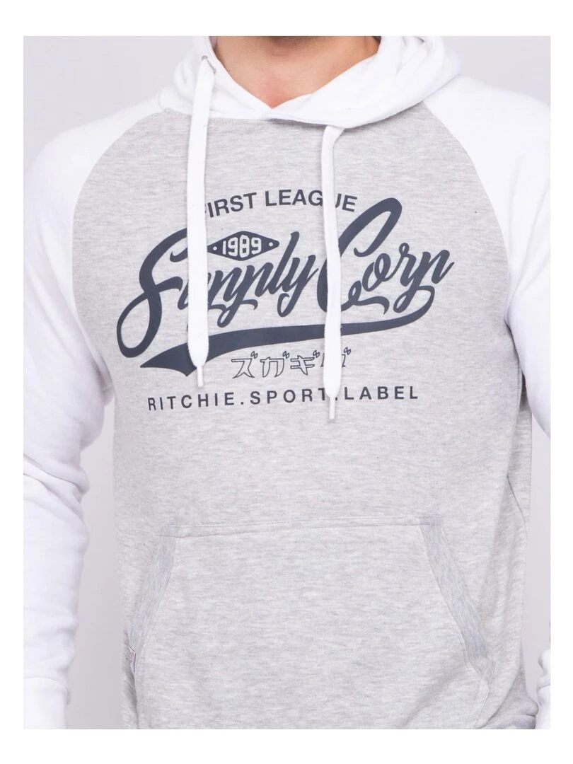 sweat capuche WANDATY   Blanc