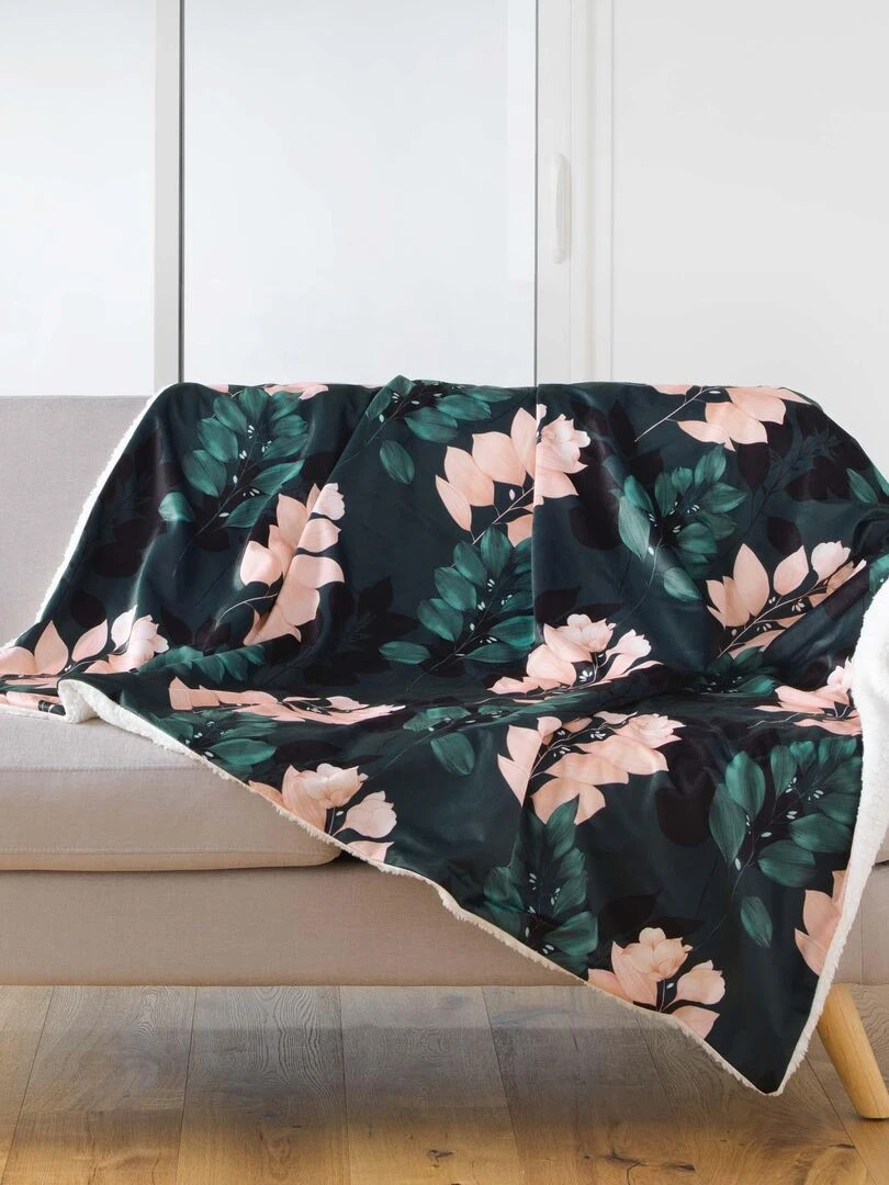 Plaid sherpa tropical belline Vert