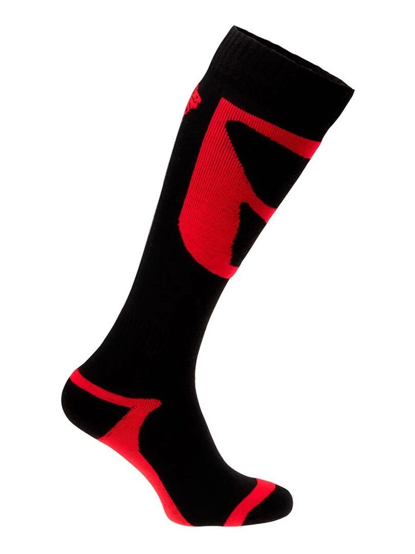 Iguana   Chaussettes de ski TANAS   Noir Rouge Noir