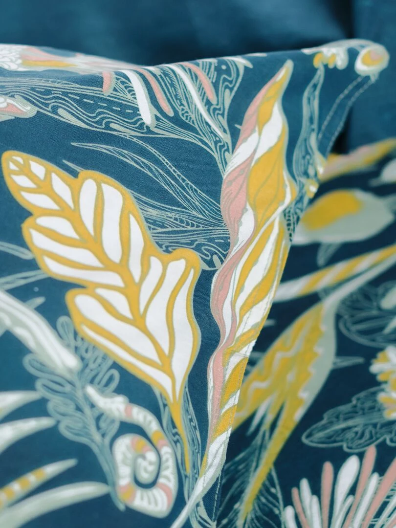 Parure de lit imprimé   2 personnes   Vert