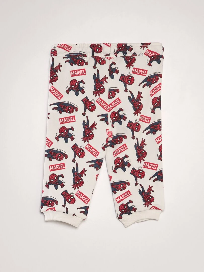 Ensemble jogging 'Spider Man' 'Marvel' sweat + pantalon   2 pièces   BLANC