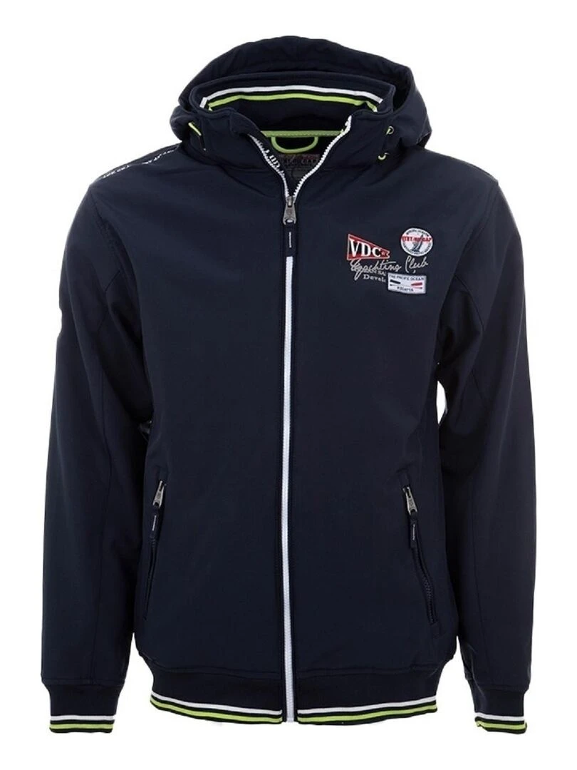 Blouson softshell homme CELORIEN VENT DU CAP Bleu marine