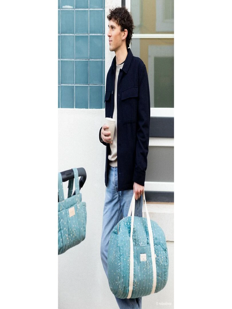 HYDE PARK STROLLER ORGANIZER 42x22x12 BLUE WAVES Bleu
