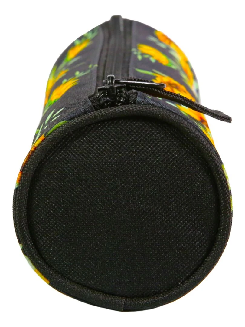 BAGTROTTER Trousse scolaire ronde Offshore Noir Tournesols   Noir