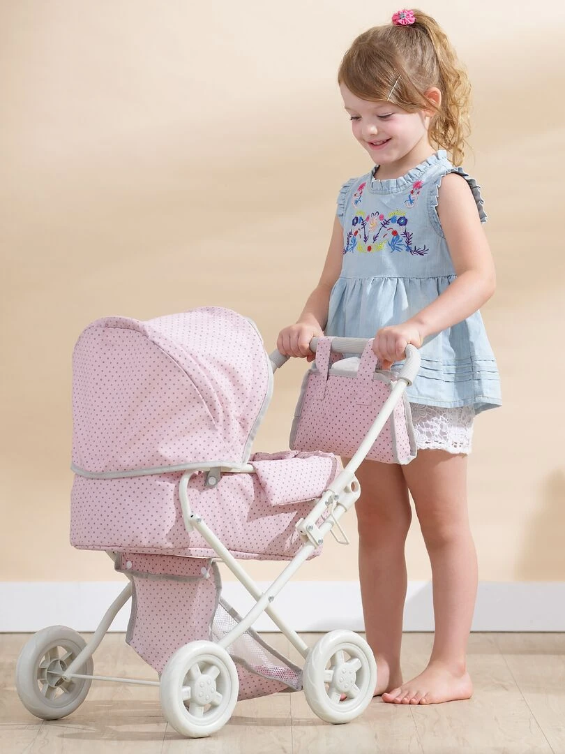 Poussette avec landau nacelle pour poupon baigneur ou poupée jouet Olivias Little World OL 00003   N/A