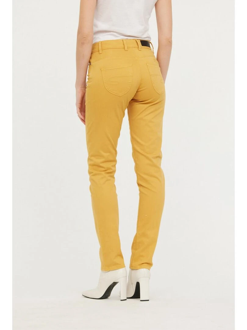 Lee Cooper   Pantalon coton slim JANA   Jaune