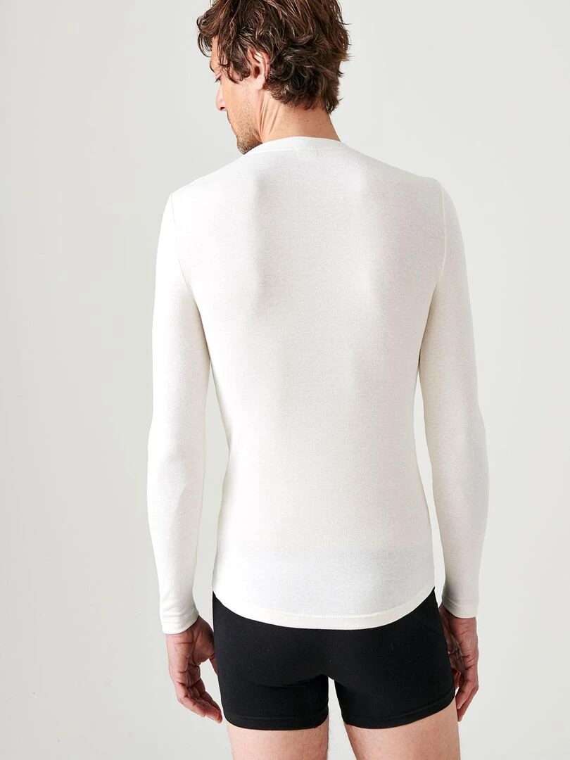 T shirt manches longues Thermolactyl Sensitive   Damart   Blanc