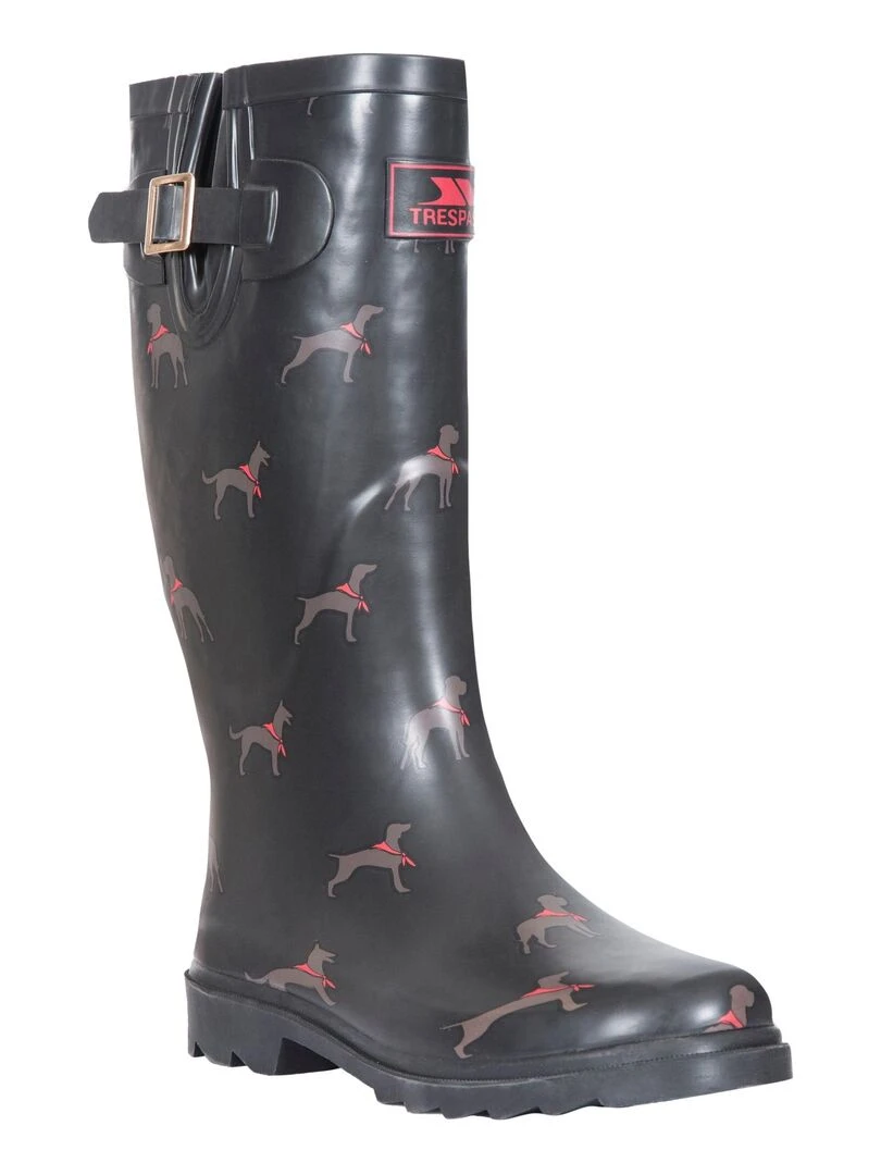 Trespass Bottes de pluie SAMIRA Noir Marron