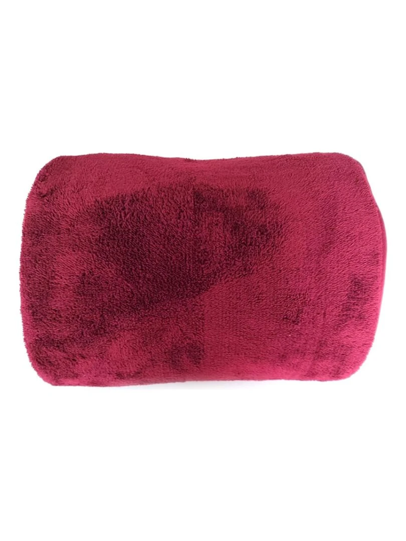 Plaid Uni Bordeaux Rouge bordeaux