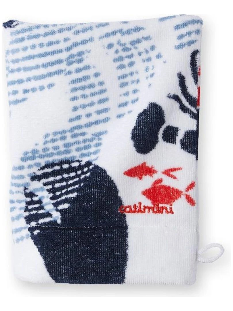 Gant eponge garçon Créativ Côtier 15x21 cm 100% Coton 400 GSM Blanc Blanc