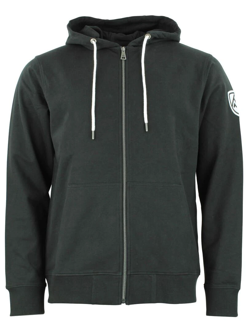 Sweat zippé à capuche homme CAGE PEAK MOUNTAIN Noir Noir