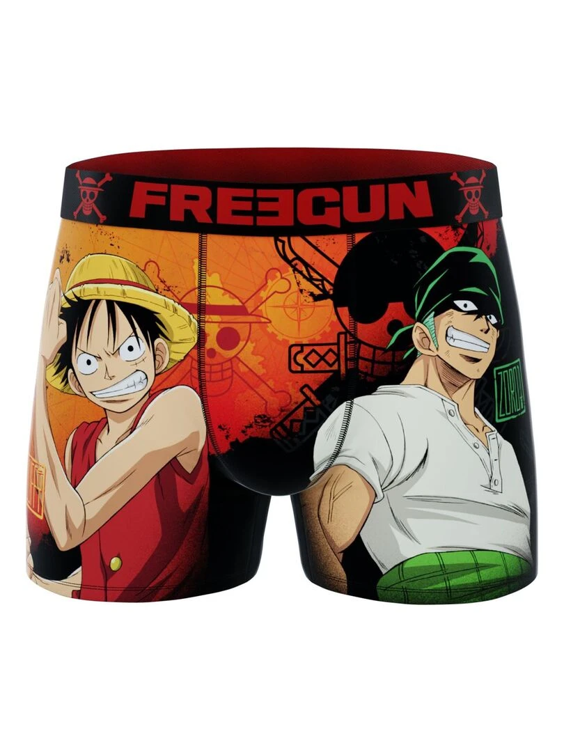 Lot de 4 boxers enfant One Piece Freegun   Orange
