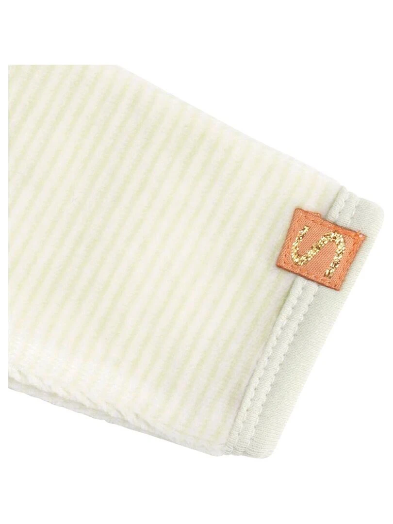 Pyjama bébé à manches longues en velours   SAUTHON   Vert