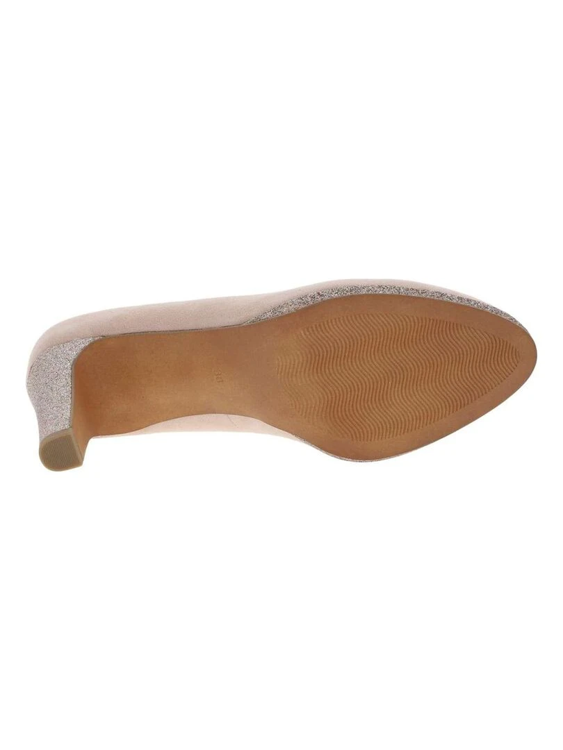 MARCO TOZZI   Escarpins talon décroché haut   Beige