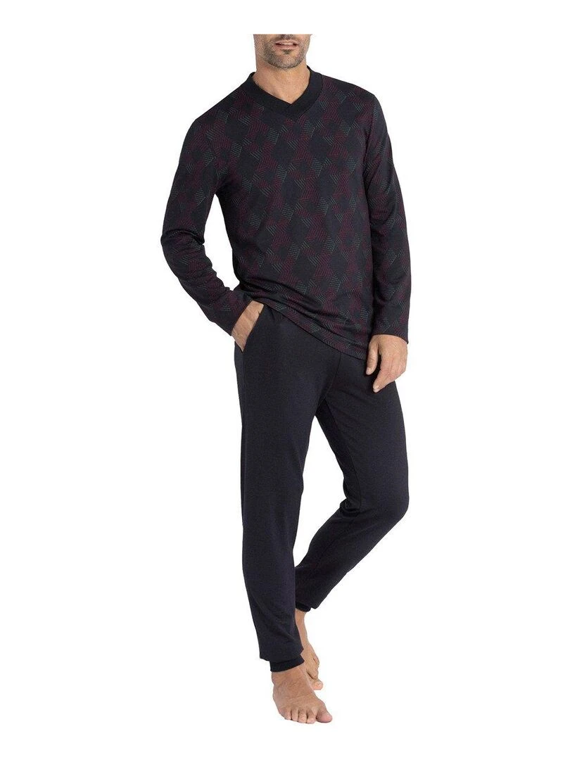 Pyjama chic en modal et coton Kuriso Bleu