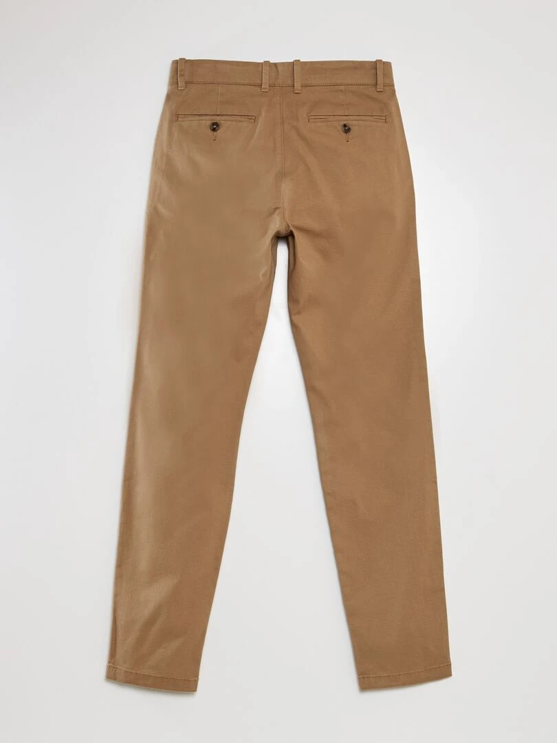Pantalon chino en twill Beige