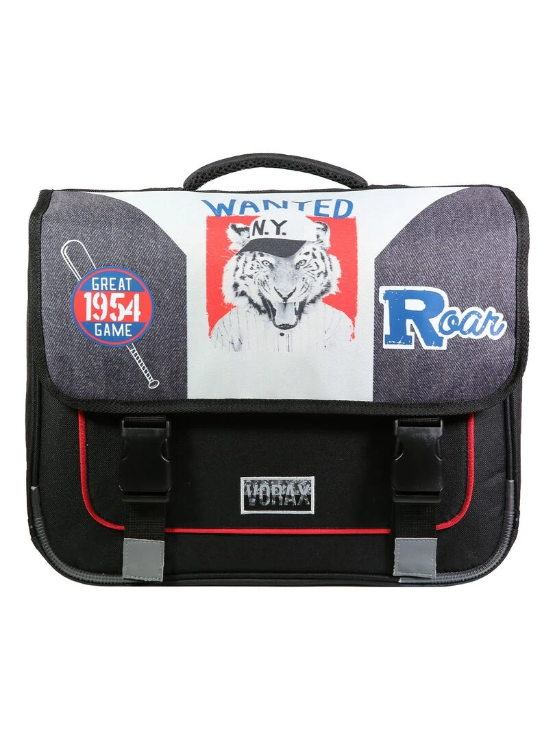 BAGTROTTER Cartable 38 cm Vorax Noir Tigre Noir