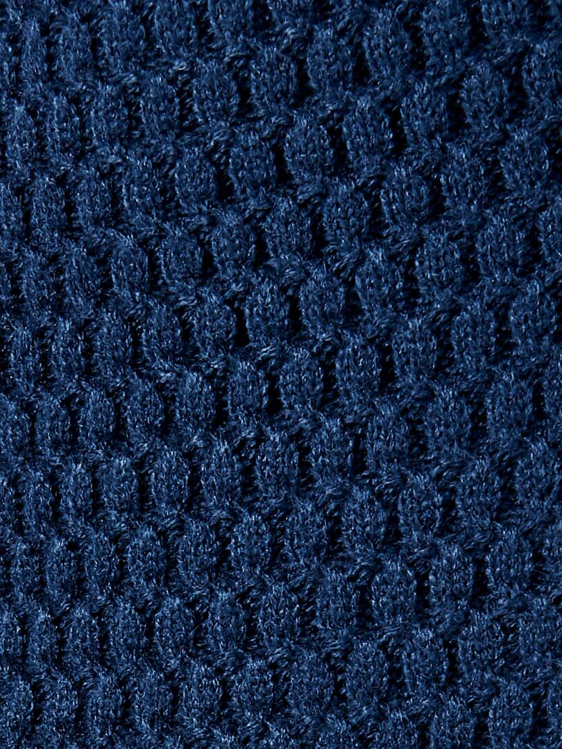 Gilet maille fantaisie   Damart   Bleu marine