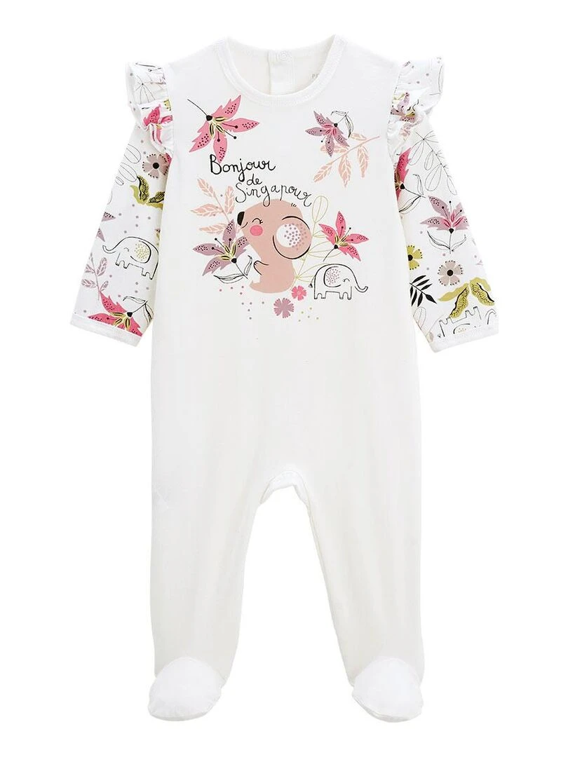 Pyjama bébé Singapour Ecru