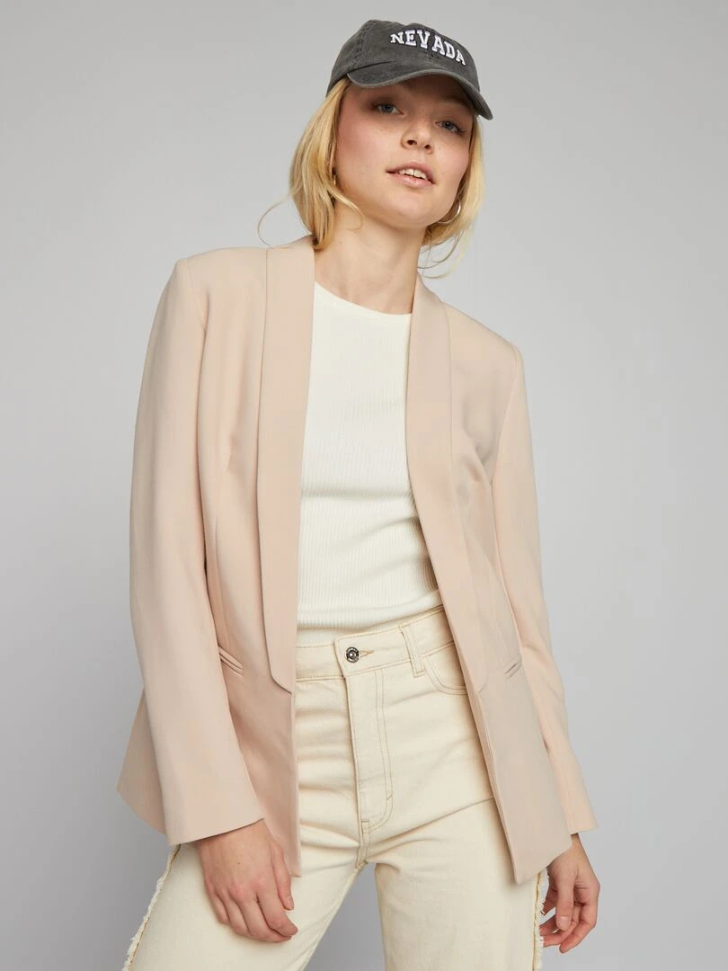 Veste blazer mi longue   Beige