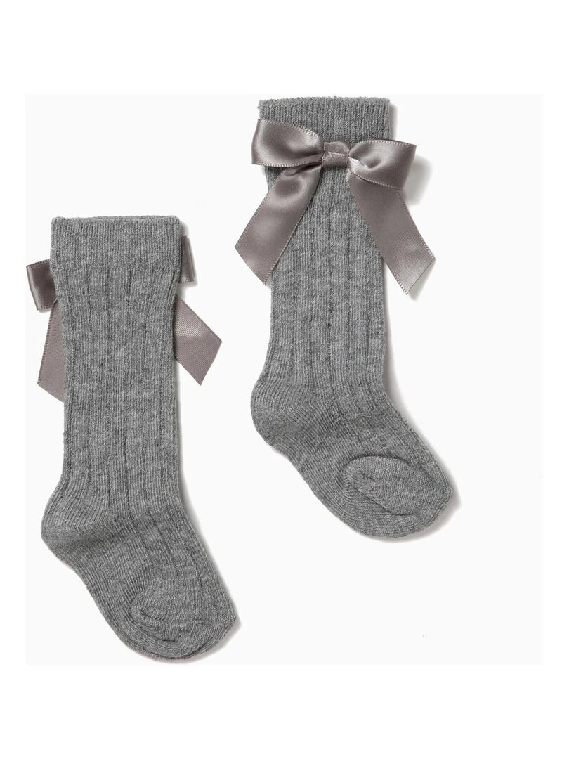 Chaussettes hautes essential line 'Zippy' Gris