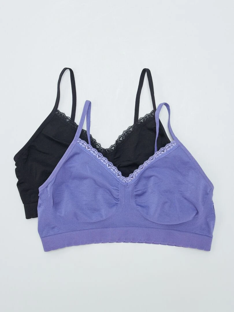 Lot de 2 brassières 'Billet Doux' Violet