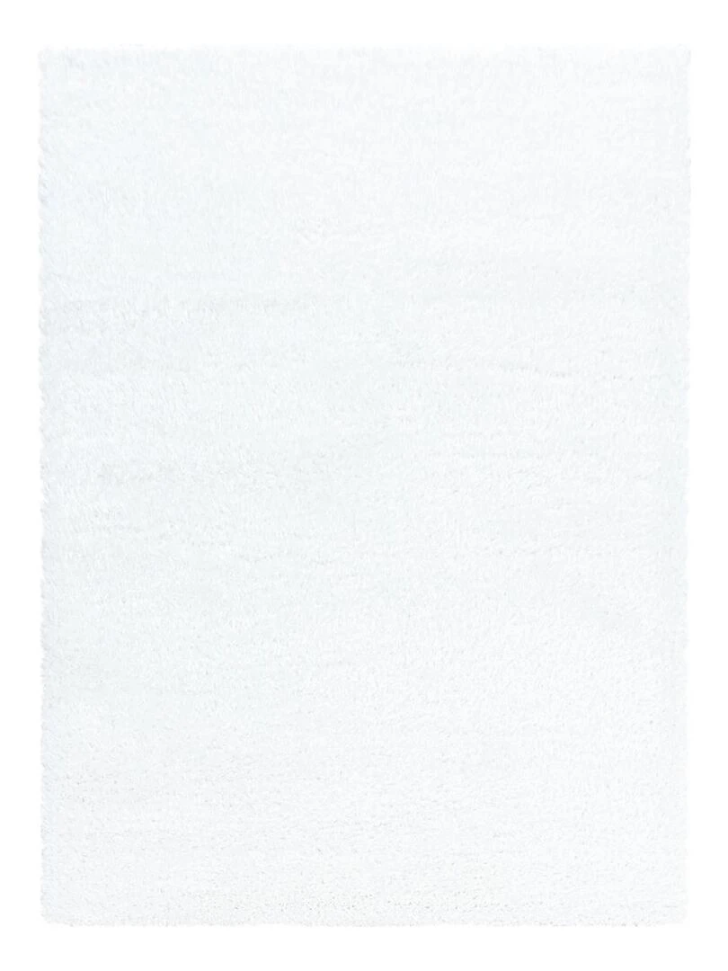 Tapis shaggy UNI A OEKO TEX® Blanc
