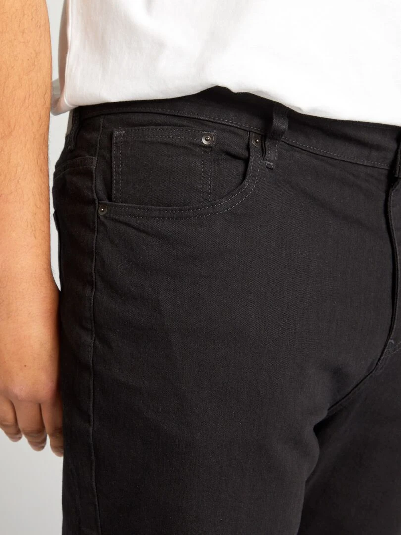 Jean slim à 5 poches   L32   Noir