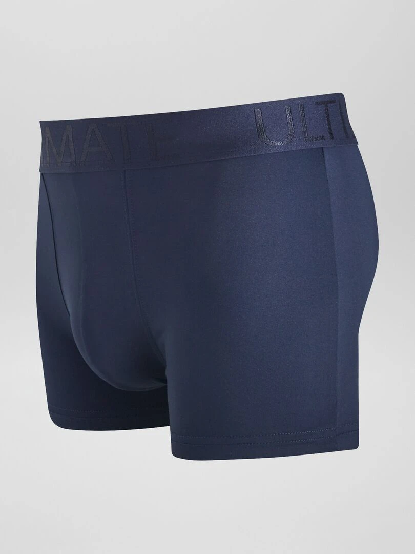 Lot de 3 boxers en microfibre stretch   Bleu