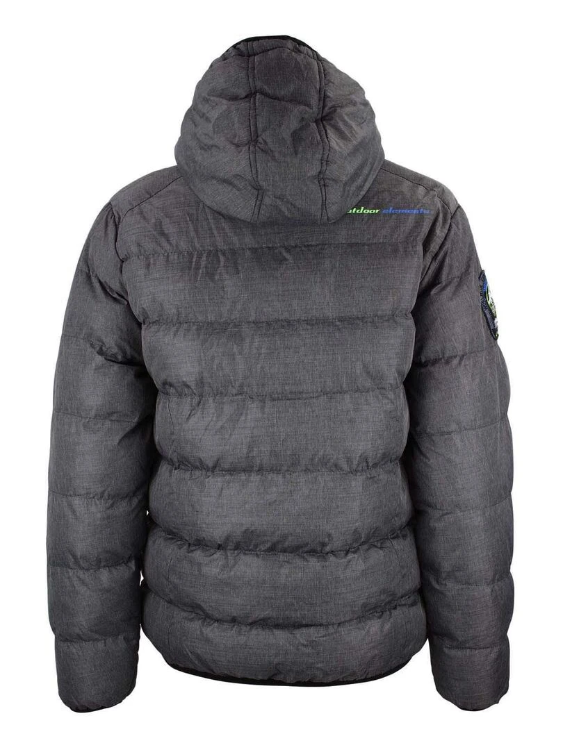 Doudoune de ski garçon ECARF PEAK MOUNTAIN Gris foncé