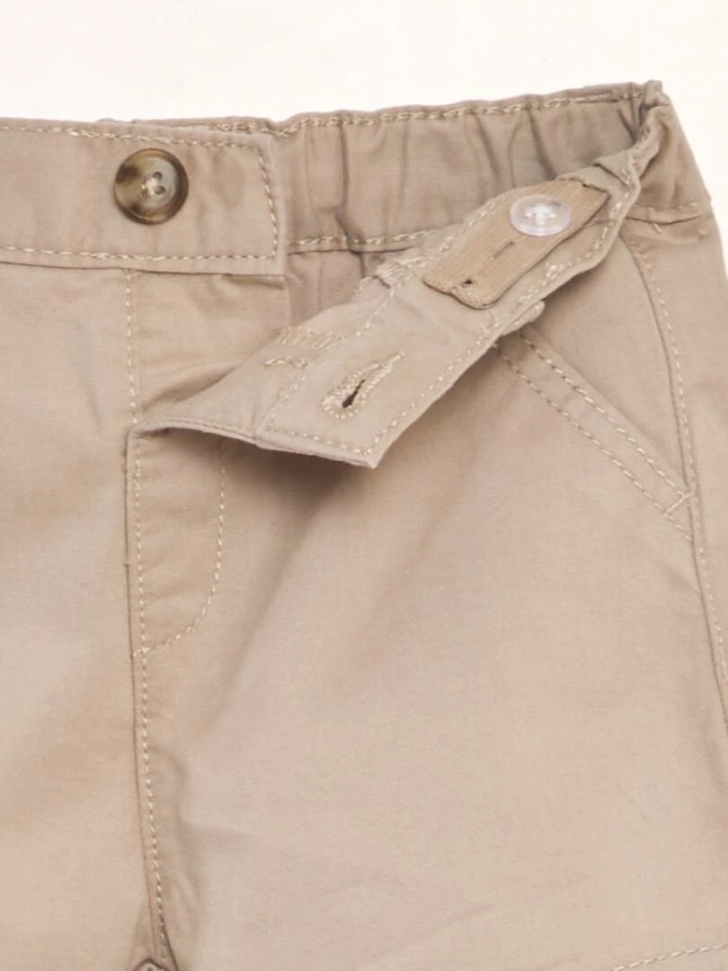 Short chino en twill   Beige