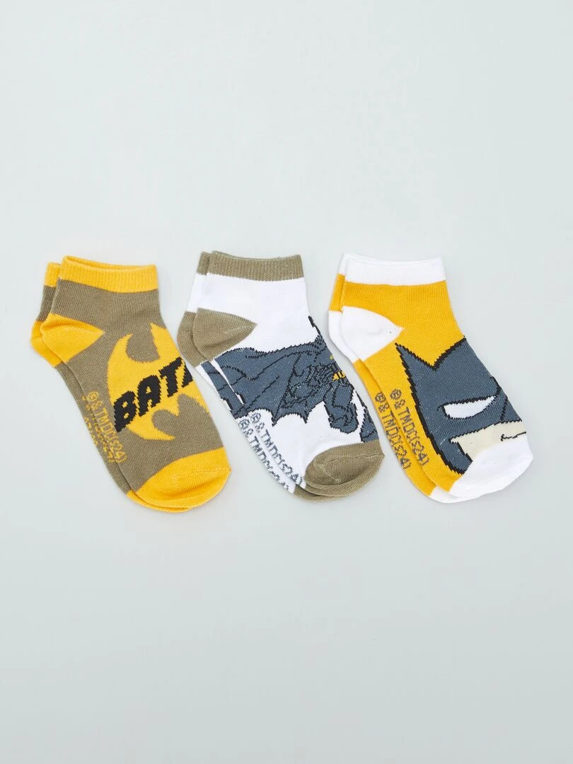Lot de chaussettes 'Batman' 3 paires Blanc