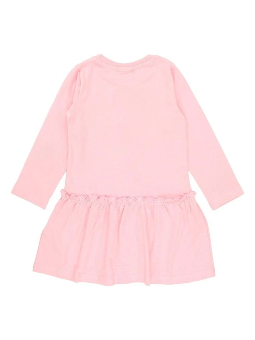 Disney   Robe fille imprimé Minnie en coton   Rose