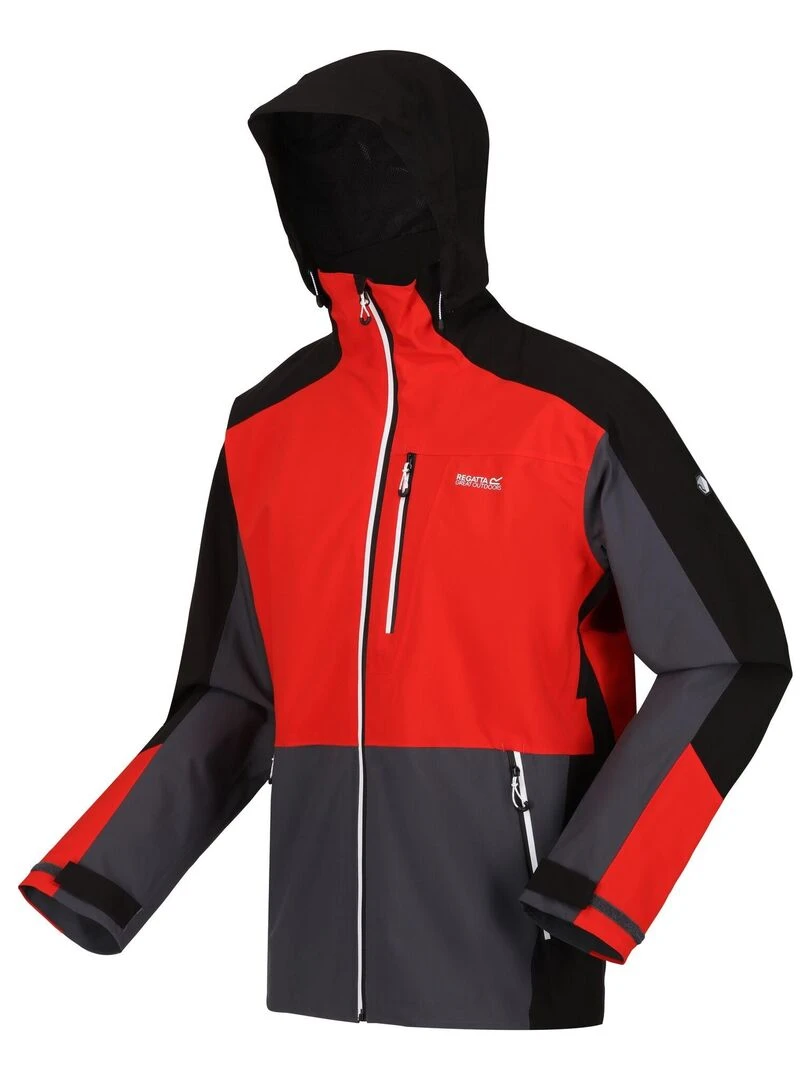 Regatta   Veste imperméable BOSFIELD   Noir Rouge