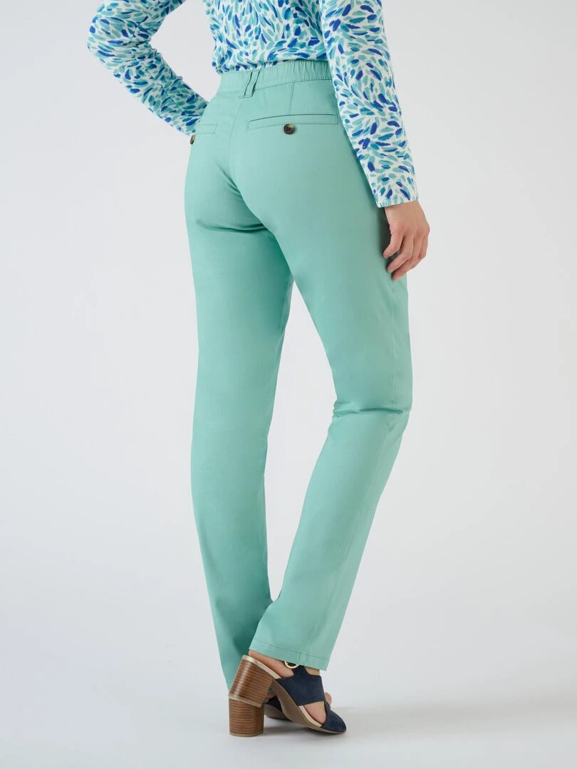 Pantalon chino   Damart   Vert anis