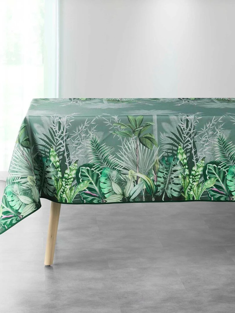 Nappe rectangle 150 x 240 cm Tropical vagabonde kaki Vert