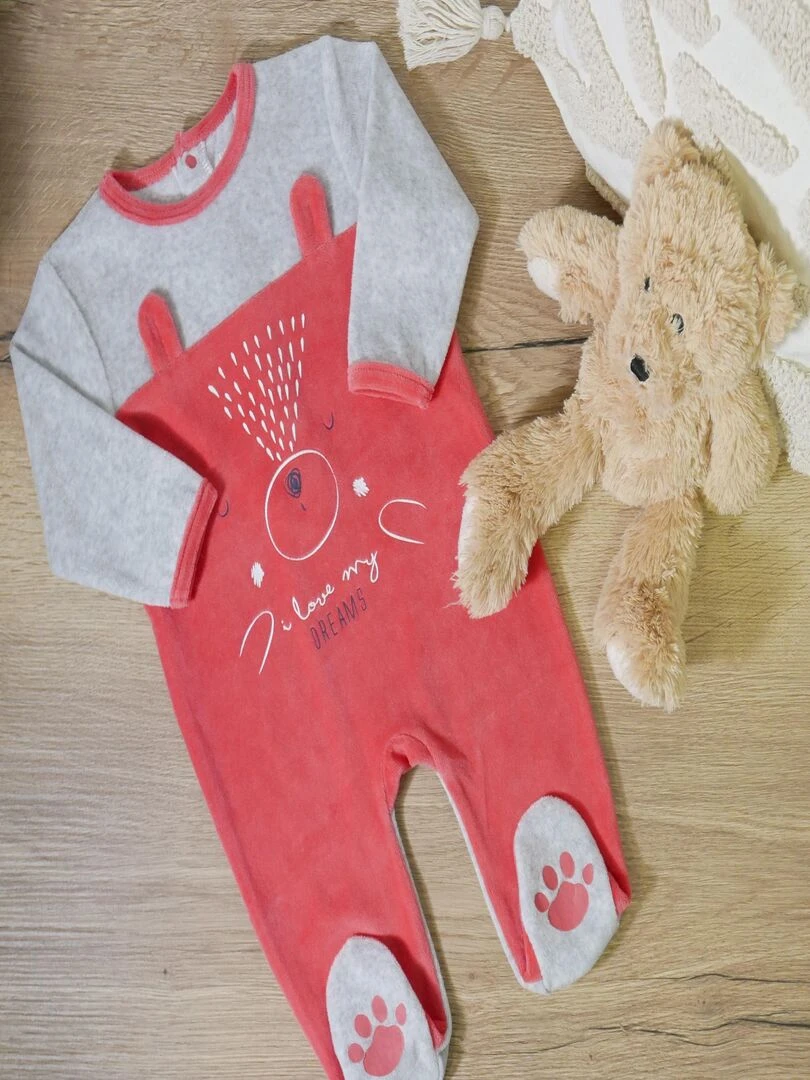 Dors Bien 'gdb2 Cute Bear' 'doo&bo' Rose foncé