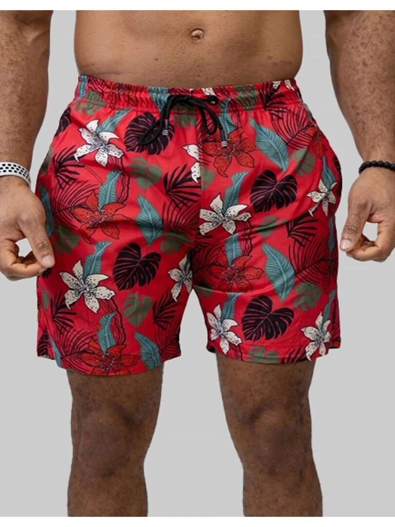 Short de bain Kebello Rouge