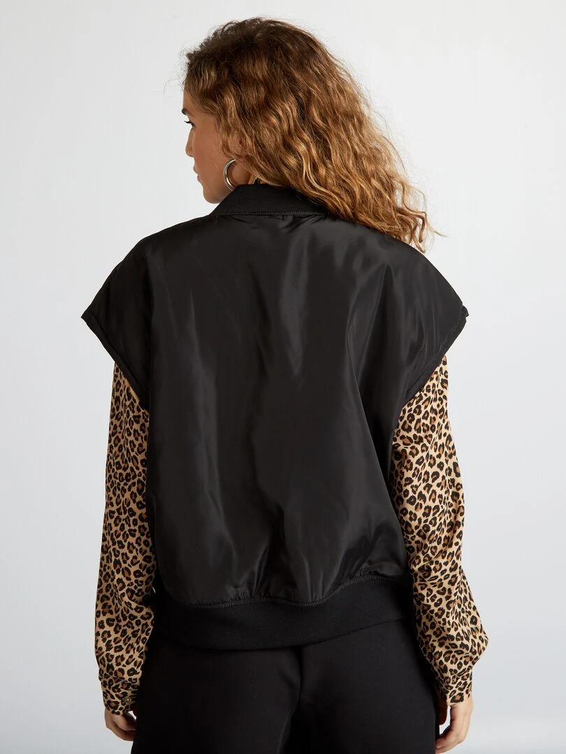 Veste sans manches avec poches   noir