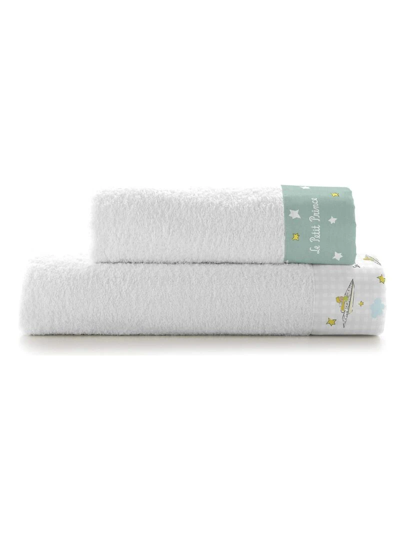 Lot de serviettes Nuages "Happyfriday" Blanc