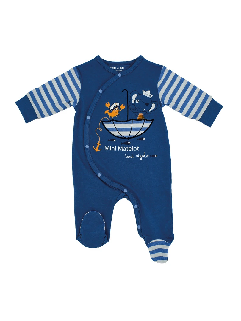 Pyjama Jersey 'cute Tropical''doo&bo'   bleu turquoise