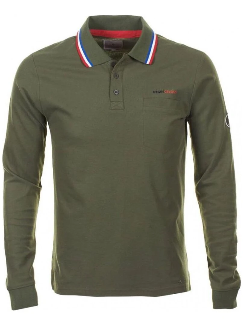 Polo manches longues homme CILAR DEGRE CELSIUS Kaki