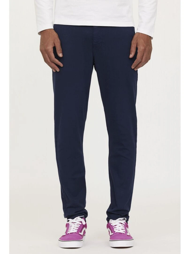 Lee Cooper Pantalon coton chino slim NEILS Bleu marine