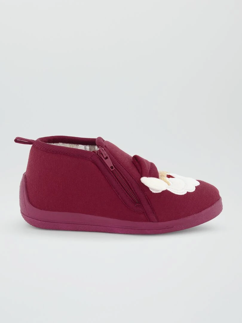 Chaussons boots 'Père Noël' Rouge