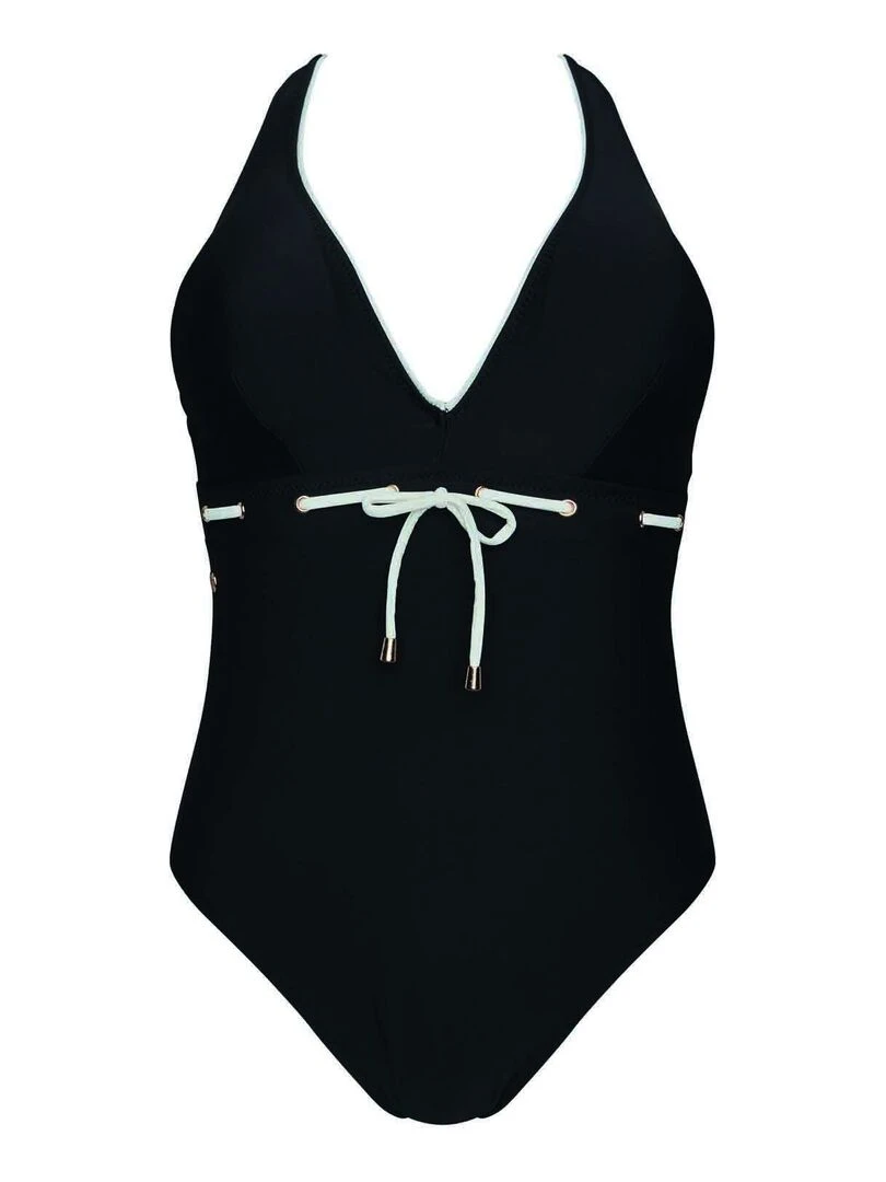 Maillot une pièce BAIGNEUSE Brigitte Bardot Bain Noir